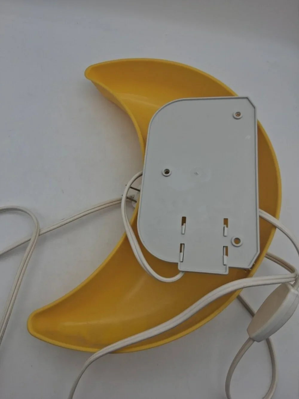 Vtg IKEA Smila Mane Yellow Crescent Moon Wall Lamp Night Light Nursery Bedroom